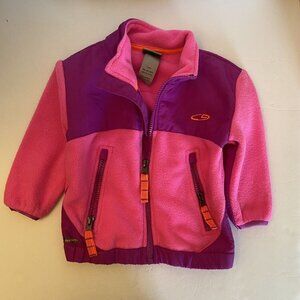 Girl's Champion Venture Warm fleece pink and purple fleece jacket size 12M